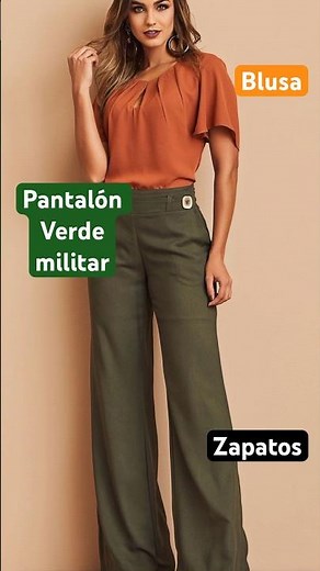Military green pants: what top and shoes to wear with them? #pants #green #clothing #women #match...