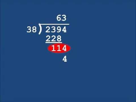 Long Division With Two Digit Divisor