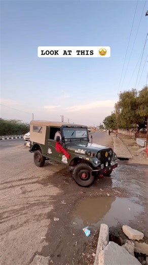 Old machine 🤩Looks 🔥 #thar #mahindra #offroad
