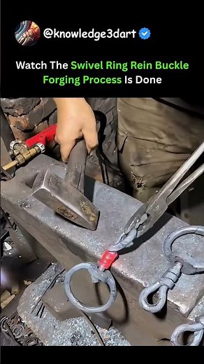 Watch the Swivel Ring Rein Buckle Forging Process | Precision Metal Forging Technique
