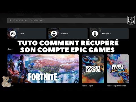 Tuto comment récupérer son compte epic games