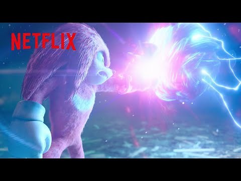 出会って即バトル - ソニックとナックルズの初対面シーン | ソニック・ザ・ムービー/ソニック VS ナックルズ | Netflix Japan