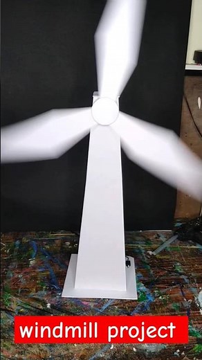 Windmill working model | how to make windmill working model #scienceproject #science #windmill