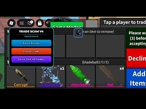 [NEW☀] Mm2 Trade Scam Script | Trade Freeze Script 🥶 2026 Working Pastebin