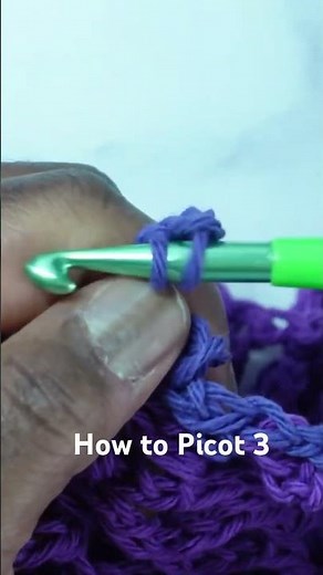 Crochet Picot Stitch