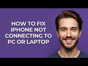 How To Fix iPhone Not Connecting To PC or Laptop - GUIDE!