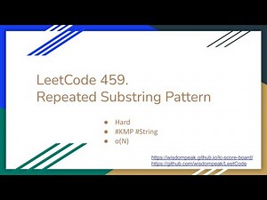 【每日一题】459. Repeated Substring Pattern, 2/5/2021