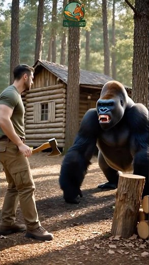 Wildlife Rescue – Gorilla Mother Begs Man to Save Her Baby Trapped in a Pit