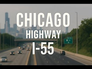 Driving Through Chicago POV I Highway I-55