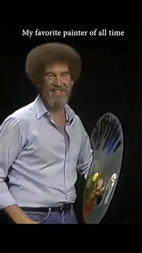 When Bob Ross Washes His Brush Too Hard #painting #art #shorts #bobross