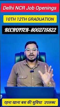 Delhi Ncr Job Openings For Freshers Experience Both