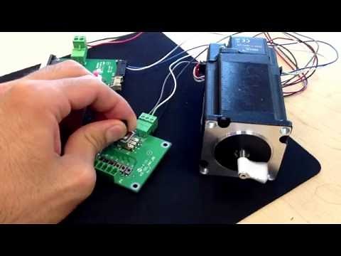 Low Cost Stepper Motor plus Driver with analog speed control and direction change