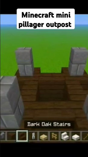 How to build mini pillager outpost in minecraft short#