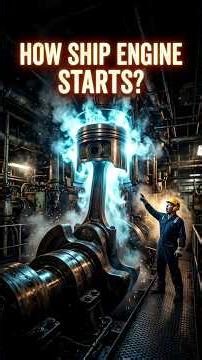 How Ship Engines Start Without a Key 😨 #ship #engine #science
