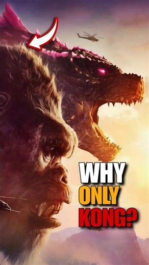 Why Godzilla Never Killed Kong? 😱 #shorts #shortvideo #godzilla #kong