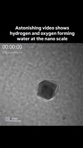 ilmVerse on Instagram: "Researchers have filmed, for the first time, hydrogen and oxygen atoms merging to form nanoscale water bubbles in real time. Using a new imaging method from Northwestern University, the team trapped gas molecules inside tiny honeycomb nanoreactors sealed with ultra-thin glass membranes and observed the reaction with a high-vacuum electron microscope. They recorded hydrogen diffusing into palladium metal and the instant formation of an extremely small water bubble. Electro