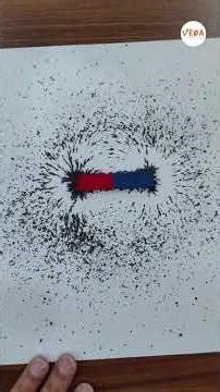 Magnetic Field Lines of a Bar Magnet #scienceexperiment