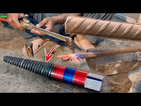 Broken Bolt remove tool making on steel rod skill | Universal tool for bolt removal amazing ideas