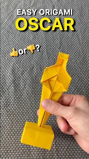 🏆 Easy Origami Oscar Tutorial | How to Make a Paper Oscar Award (Step-by-Step)