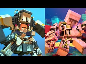 Villager Vs Pillager FULL Movie Part 11 to 20 NikNikamTV Minecraft Animations