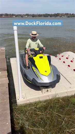 Wave Armor Slx6 jet ski dock installed by Maui Docks in Ocoee Florida . 407)636-0160 DockFlorida.com