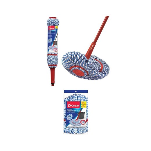 O-Cedar MicroTwist MAX Microfiber Wet Mop and Mop Head Replacement (1-Pack) - The Home Depot