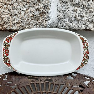 Vintage Estilo Enamel Tray: Metal Oval Dish With Handles - Etsy Australia