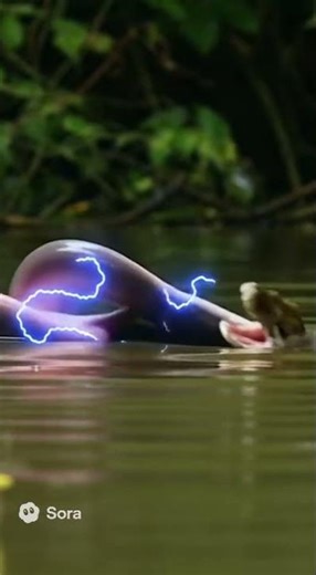 Python Bites Electric Eel… Then Gets Zapped to Death! 😱⚡ Amazon Shock #Shorts