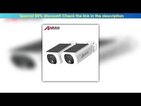 Must Buy ANRAN 2/3/4 PCS Outdoor Wireless WIFI Camera 2.4G 3MP Battery Solar Security Camera Floodl