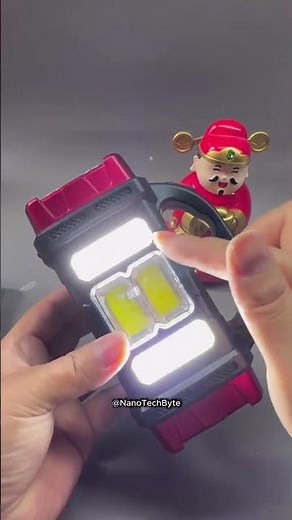 “The ultimate outdoor flashlight! 🏕️⚡” #NanoTechByte #MultiFunctionTorch