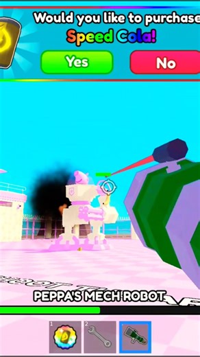 Robot Defeats Peppa Mech Robot! 🔥 Epic Roblox Boss Challenge #roblox #shorts