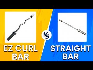 EZ Curl Bar vs Straight Bar - Which One Should You Get? (Weight-Lifting Equipment Showdown!)