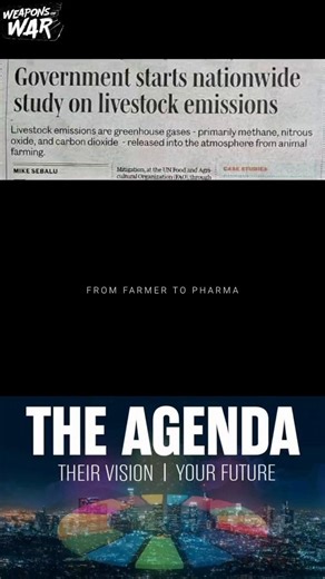 Keeping thousands, hundreds or tens of livestock will soon be outlawed in Uganda, under the guise of fighting climate change. How? By "addressing livestock emissions", a move already underway in Uganda as per this article published in Weekend Monitor 18-19 April. This clip explains the end goal of this evil move. Further more, watch my take on this subject matter via the link in the comment section.