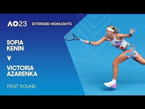Sofia Kenin v Victoria Azarenka Extended Highlights | Australian Open 2023 First Round