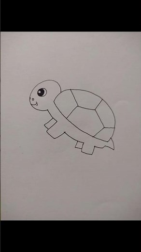 Easy turtle drawing 🐢 | Drawing tutorial | #tutorial