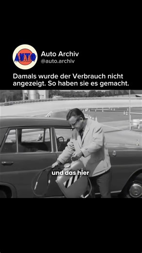 So wurden damals Verbrauchstests durchgeführt🤓