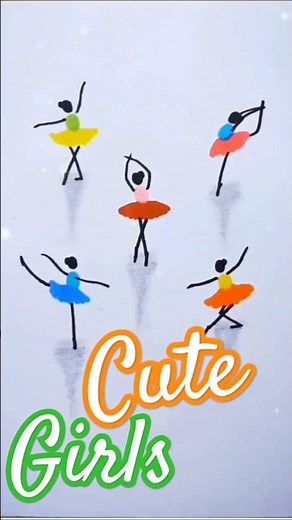 How To Draw A Cute Girly Easy Step By Step/How To Draw A Cute Little Girl/Drawing Tutorial For Kids