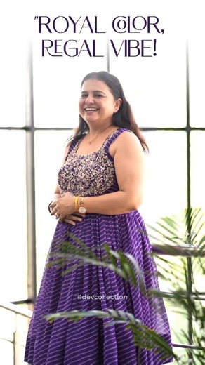 Pankita Patel | "Royal color, regal vibe! We bring you the class that turns every head. Dev Collection – where every look becomes special.") “Visit Dev... | Instagram