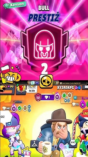 HOW TO EASILY GET 2 PRESTIGE ON BULL in Brawl Stars #brawlstars #brawlstarsshorts #kevson