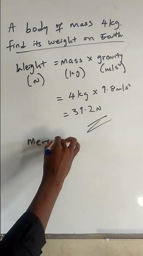 How to calculate weight in physics | Jamb Physics | Physics problem #physics #science #sehar