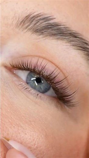 The cleanest brown hybrid lash set 🤎 Mix of .12 dark brown classic + 3D dark brown pre mades!