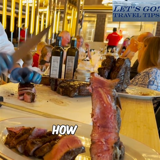 They explain each cut of meat and how they prepare it. Then, you get to watch them cut it right there at the butcher table. It's all part of the experience. #MeatLovers #ButcherShop #FoodieExperience #DiningOut | Let's Go Travel Tips