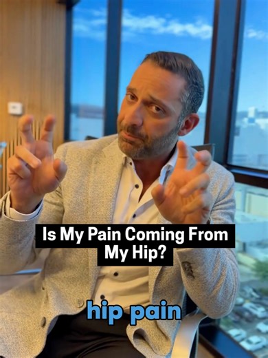 Hip pain isn’t always coming from the hip. Pain in the front of the groin often points to the hip joint. Pain in the buttock is more commonly related to the back, nerves, or surrounding muscles. Knowing the difference helps guide the right care. 💬 Front or back...where do you feel it? #hippain #sciatica #backpain #jointpain #healthtok