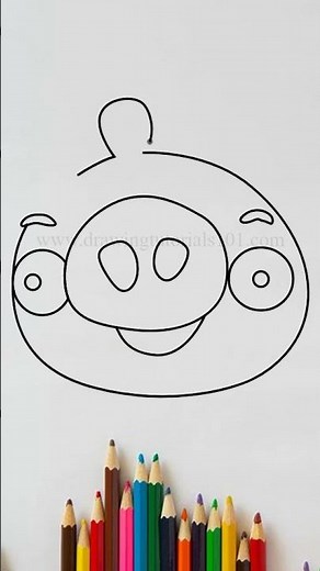 How to Draw King Pig | Angry Birds Pigs
