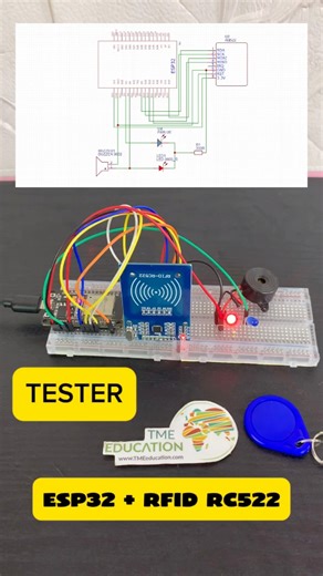 Interface du module RFID RC522 avec le microcontroleur ESP32 | Méchant Circuit