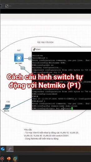How to configure automatic switching with Netmiko (Part 1) #shorts