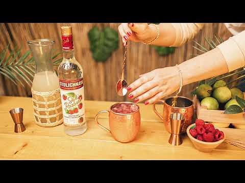 The Booze Bar | Stolichnaya Razberi Mule Cocktail