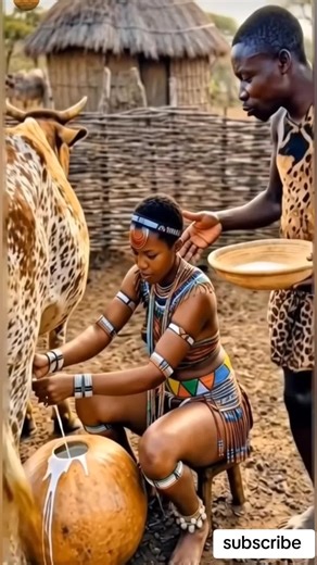 Experience Traditional Cow Milking in an African Village
