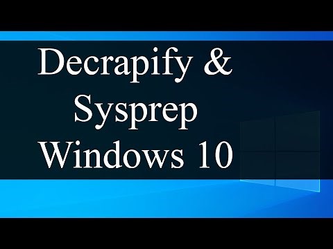 Decrapify and Sysprep Windows 10 client for VM cloning | VMware Workstation Pro