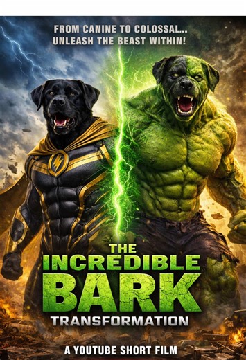 Incredible BARK #transformation #superhero #epic